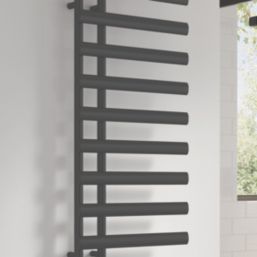 Reina 1140mm x 500mm 1588BTU Anthracite Flat Designer Towel Radiator