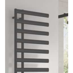 Reina 1140mm x 500mm 1588BTU Anthracite Flat Designer Towel Radiator