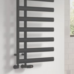 Reina 1140mm x 500mm 1588BTU Anthracite Flat Designer Towel Radiator