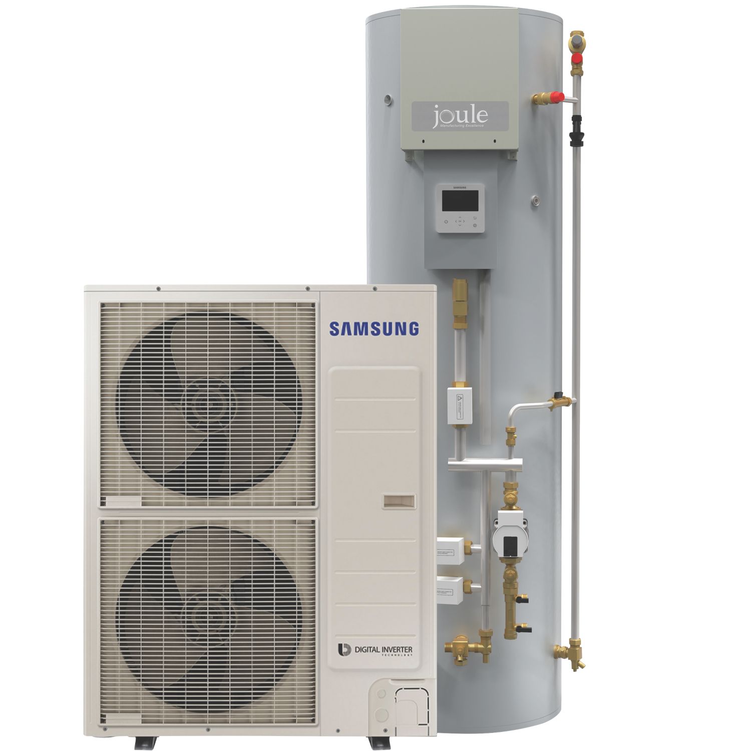 Samsung 16kW Air-Source Pre-Plumbed Heat Pump Kit 250Ltr (637PG)