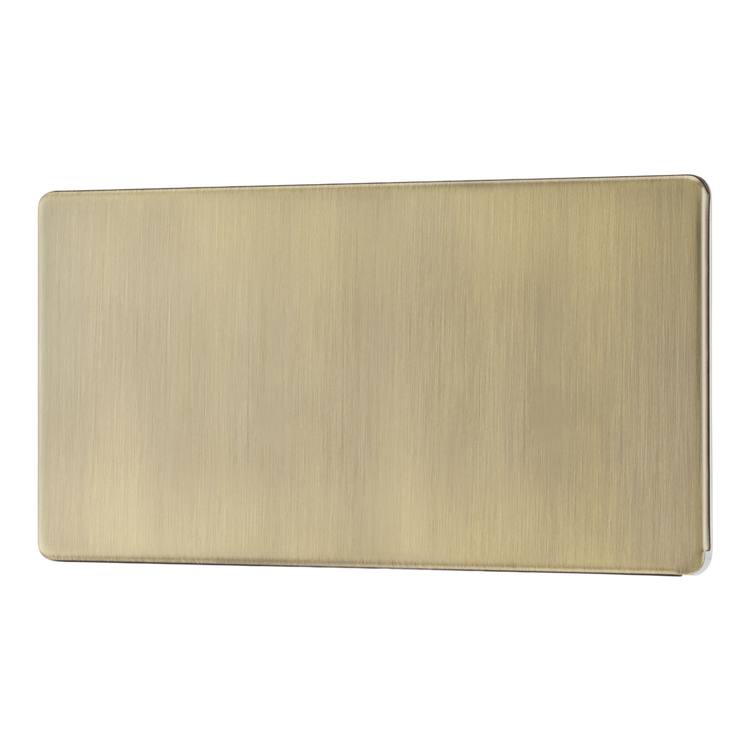 LAP 2-Gang Blanking Plate Antique Brass (637PN)