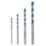 Erbauer  Straight Shank Multi-Material Drill Bit Set 4 Pieces
