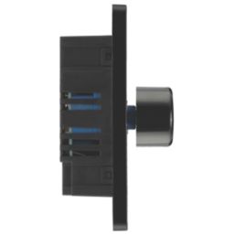 British General Evolve 2-Gang 2-Way LED Dimmer Switch  Matt Black with Black Inserts