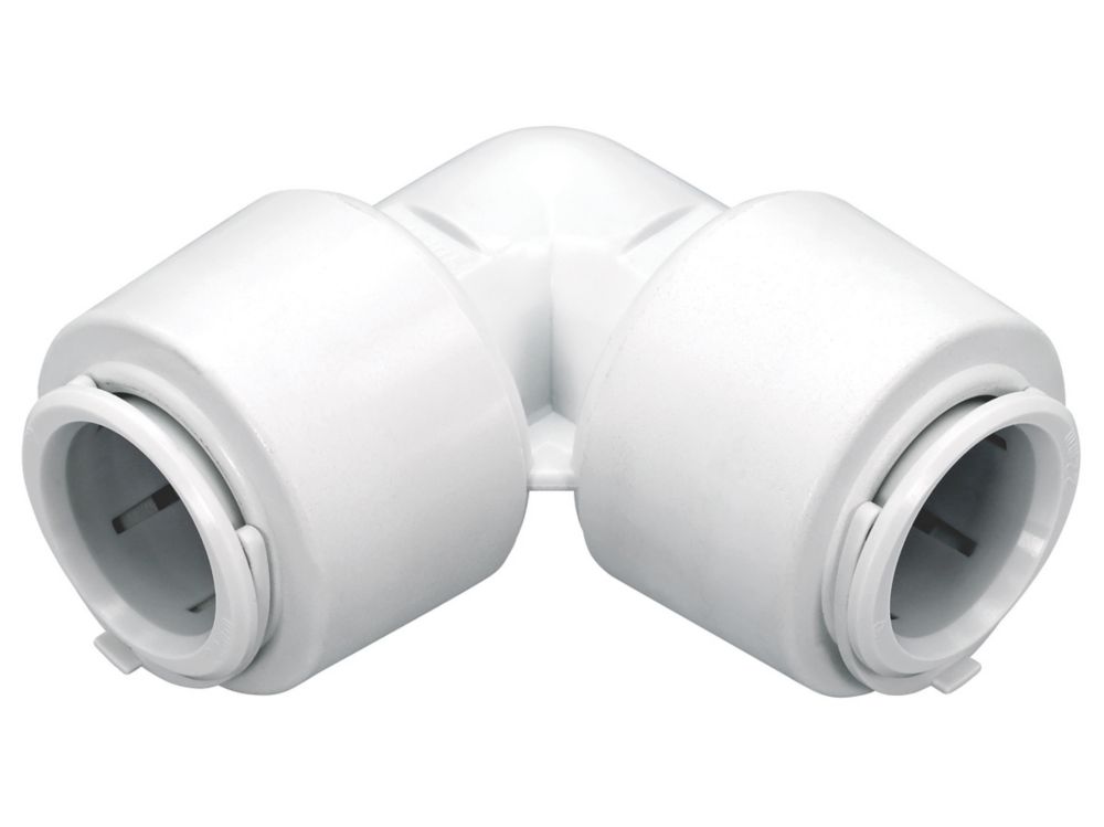 Floplast Flofit+ Plastic Push-fit Equal 90° Elbow 10mm - Screwfix