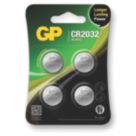 GP Batteries CR2032 3V Coin Cell Lithium Batteries 4 Pack