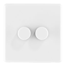Arlec  2-Gang 2-Way LED Dimmer Switch  White
