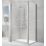 Triton Neo Eight Framed Square Pivot Door Shower Enclosure  Chrome  800mm x 800mm x 1900mm
