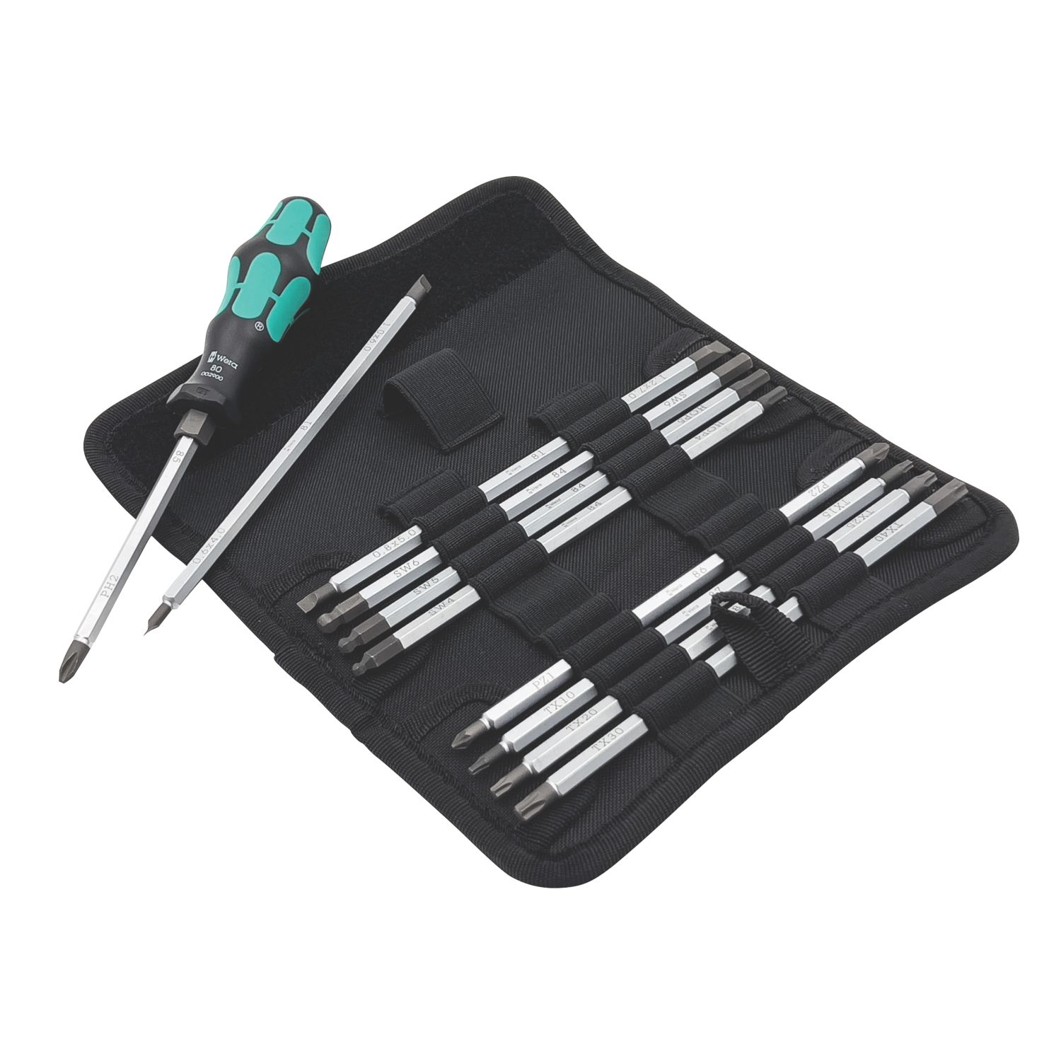 Wera 88/1 Kraftform Vario Interchangeable Screwdriver Set 11 Pieces (637TX)
