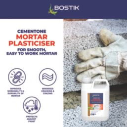 Bostik Cemplas Mortar Plasticiser Dark Brown 5Ltr