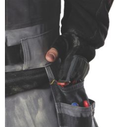 Snickers 9586 Power Open 3-Finger Gloves Black/Grey Large