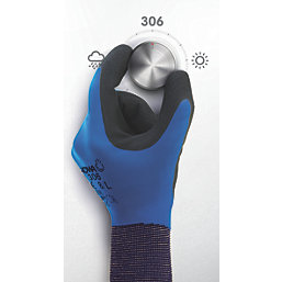 Showa 306 Gloves Blue/Black X Large