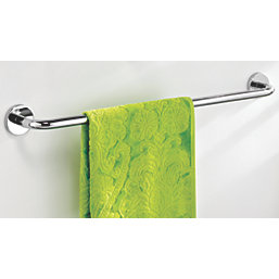 Swirl Cirque Bathroom Towel Rail Chrome-Plated 670mm x 80mm x 60mm