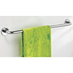 Swirl Cirque Bathroom Towel Rail Chrome-Plated 670mm x 80mm x 60mm