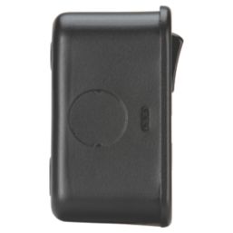 Knightsbridge  Black 13A 2-Gang DP Switched Metal Clad Double Socket with Neon with Black Inserts