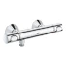 Refurb Grohe Precision Flow Exposed Single Outlet Thermostatic Chrome Bar Mixer Shower Valve