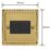 Varilight  10A 3-Gang 2-Way Light Switch  Georgian Brass