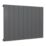 Reina Casina Single 600mm x 850mm 2211BTU Anthracite Horizontal Designer Radiator
