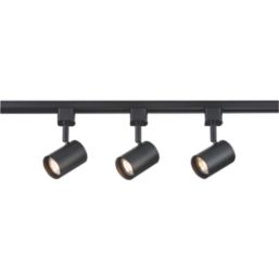 Knightsbridge  1-Circuit Track Lighting Kit 1m Black