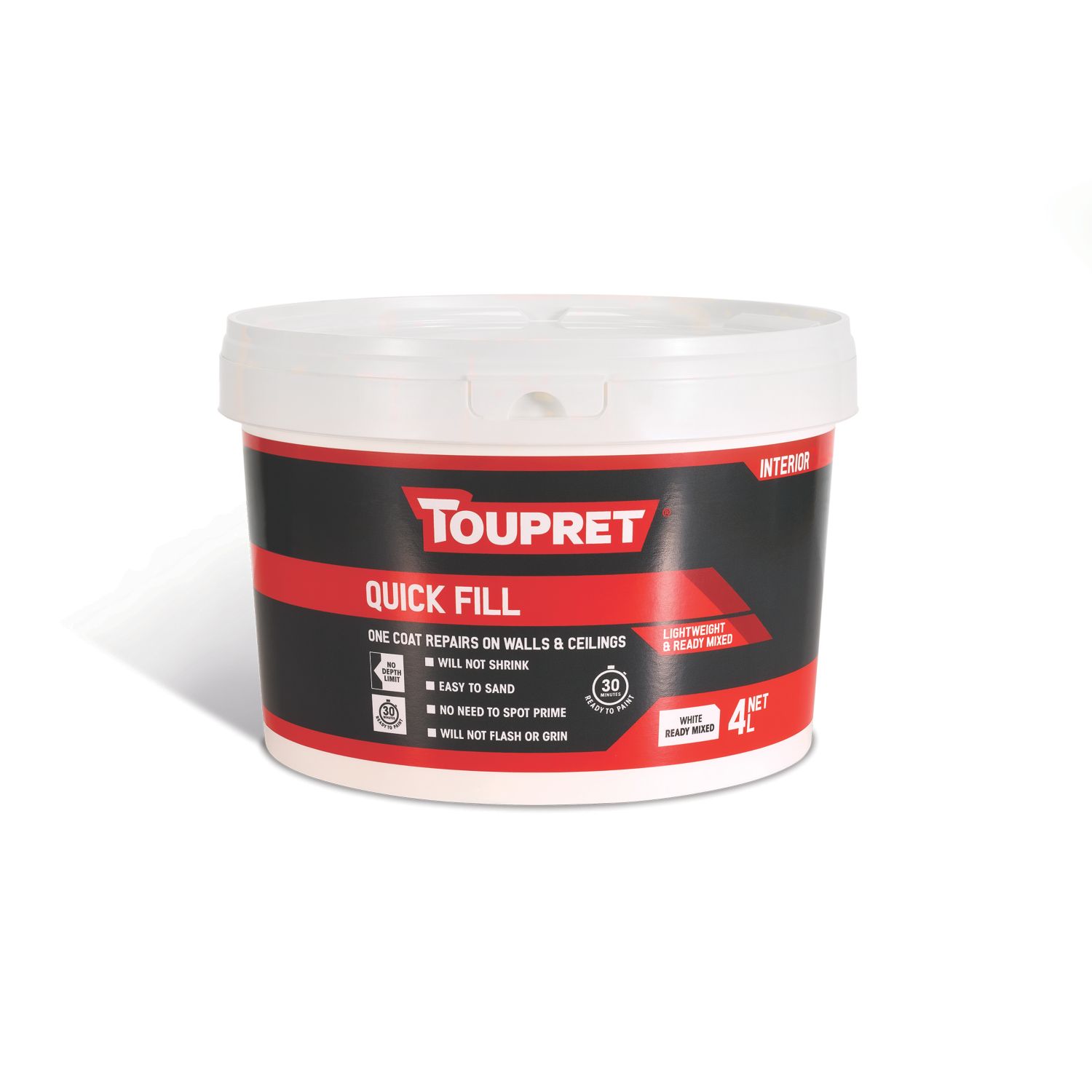 Toupret Interior Quick Fill 4Ltr (638HE)