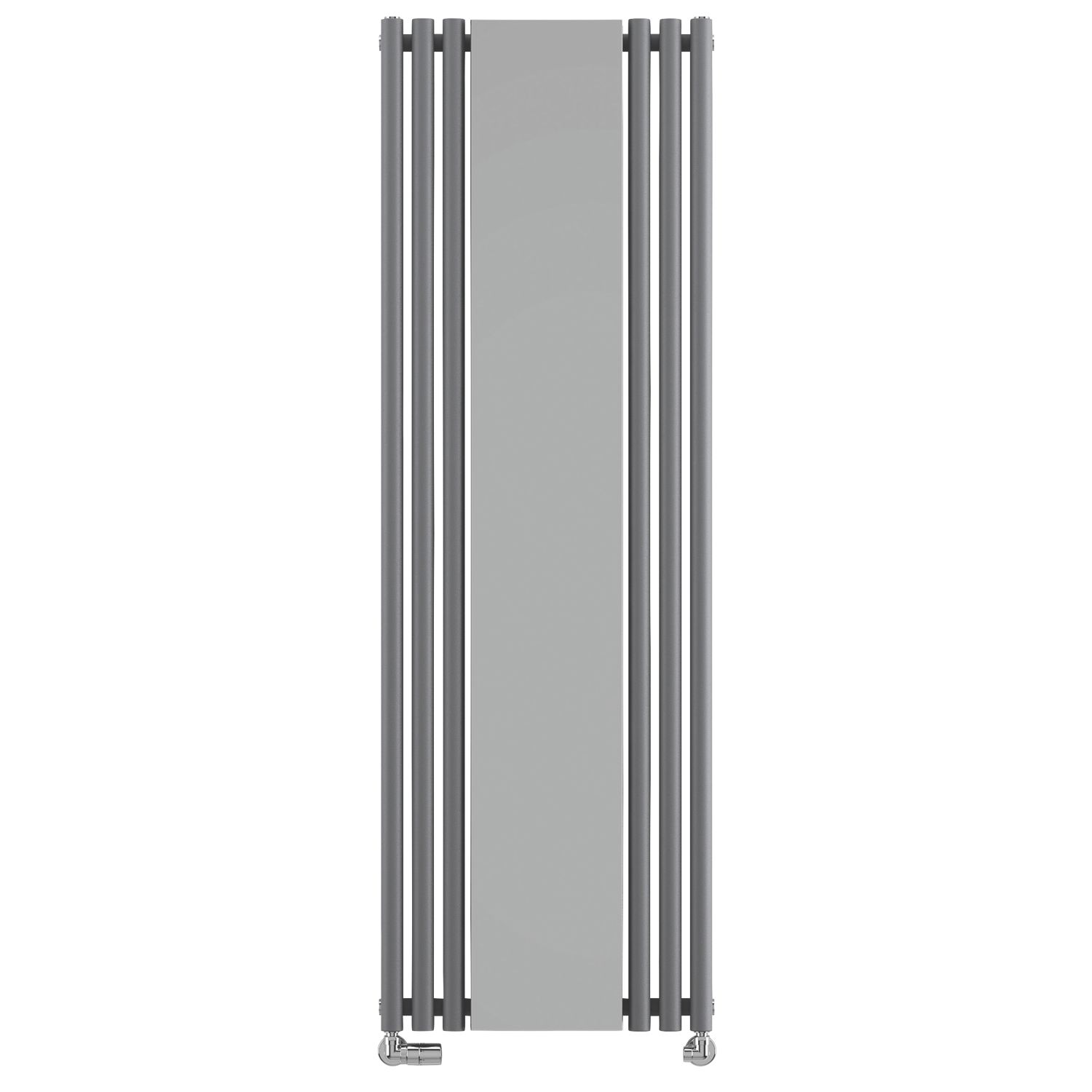 Terma Rolo-Mirror 1800mm x 590mm 2854BTU Dark Grey Vertical Designer Radiator (638HR)