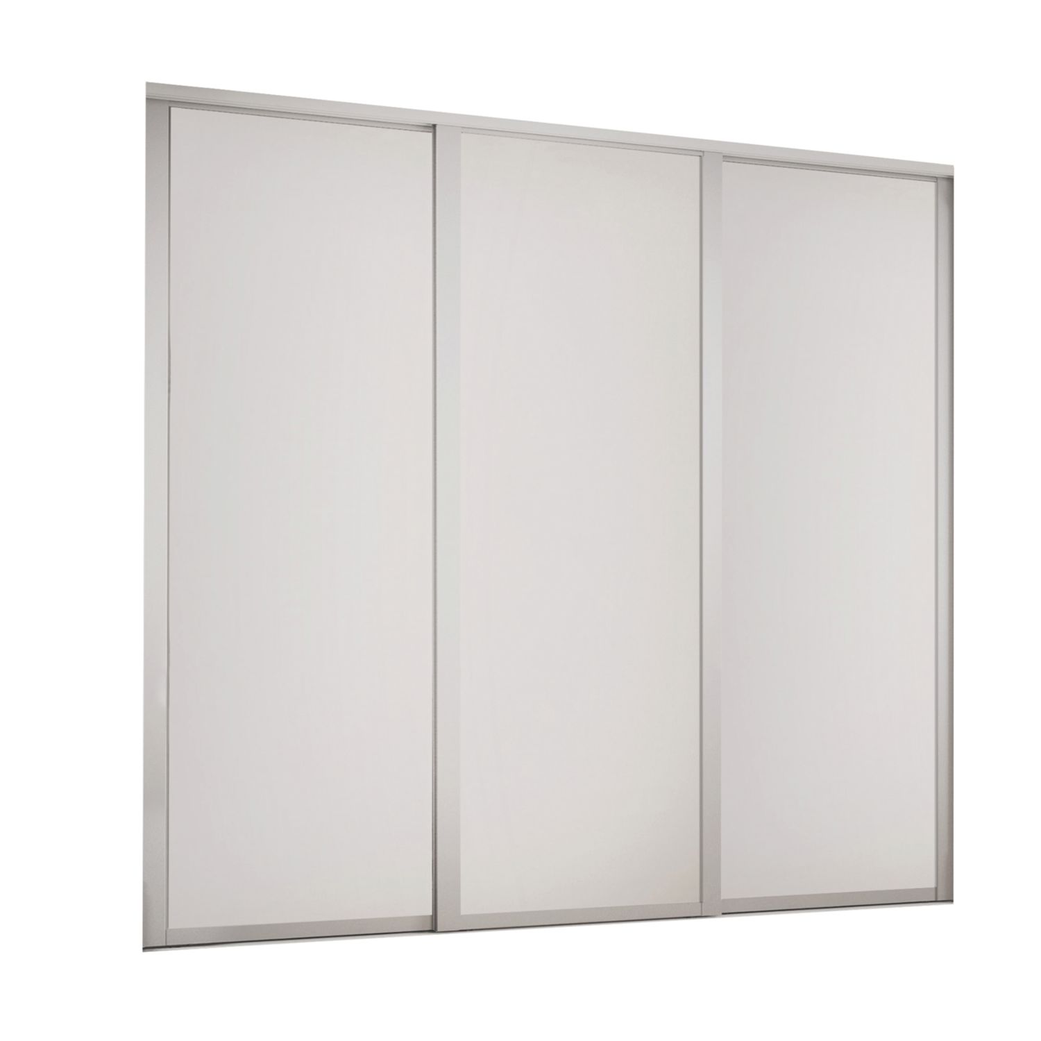 Spacepro 3-Door Sliding Wardrobe Door Kit Dove Grey Frame Dove Grey Panel 2592mm x 2260mm (638KF)