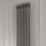 Reina 1800mm x 290mm 2535BTU Raw Metal Vertical 2 Column Radiator