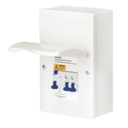 Deta  4-Module 2-Way Populated  Garage Consumer Unit