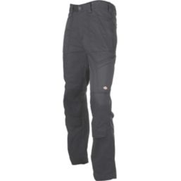 Dickies Action Flex Trousers Black 36" W 32" L