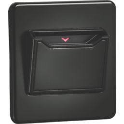 Knightsbridge  32A Key Card Switch Anthracite with Black Inserts