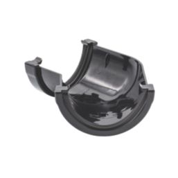 FloPlast MiniFlo uPVC 135° Half Round Gutter Angle Black 76mm