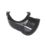 FloPlast MiniFlo uPVC 135° Half Round Gutter Angle Black 76mm