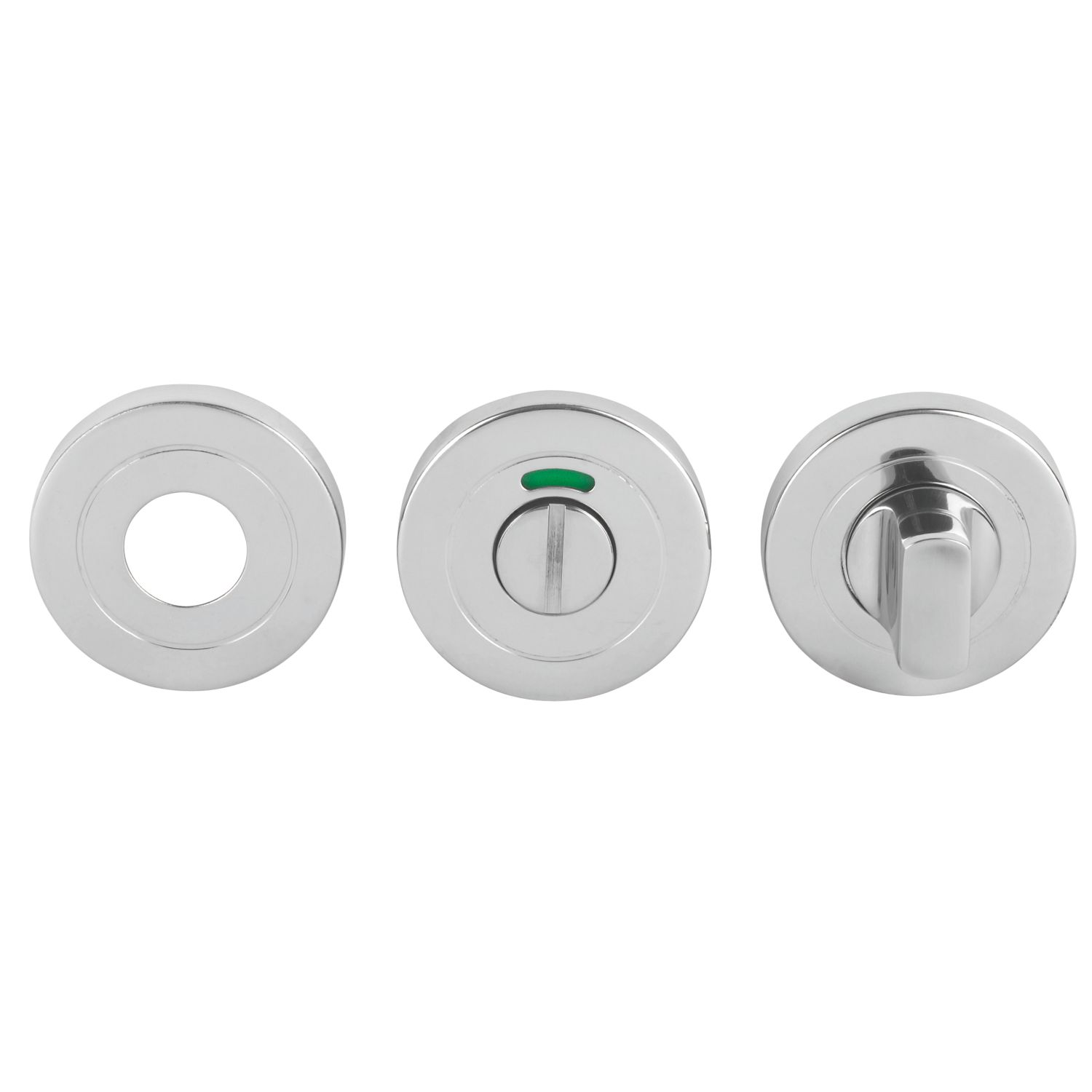 Eurospec Standard WC Thumbturn Set Polished Stainless Steel 52mm (6397J)