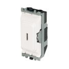 MK Grid Plus 20A Grid SP Control Switch White  with Colour-Matched Inserts