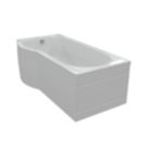 Nebraska Shower Bath Left-Hand Acrylic No Tap Holes 1700mm