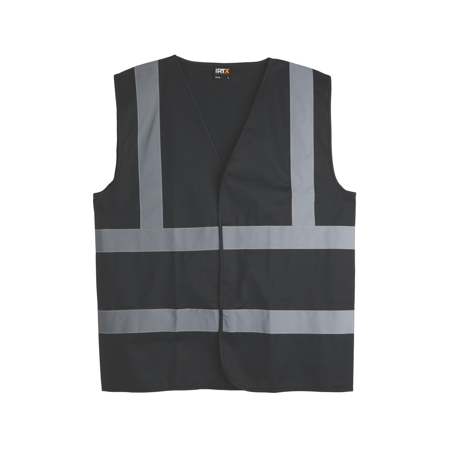 Pro RTX High Visibilty Waistcoat Black Large 44" Chest (639AL)