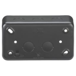 Knightsbridge  4-Module Modular Metal-Clad Back Box (3-4G) 43mm