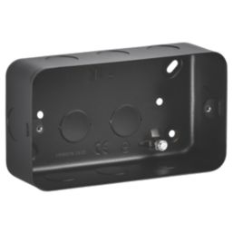 Knightsbridge  4-Module Modular Metal-Clad Back Box (3-4G) 43mm