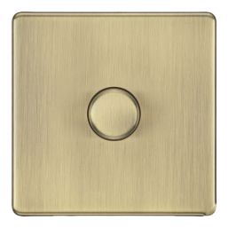 LAP  1-Gang 2-Way LED Dimmer Switch  Antique Brass with Colour-Matched Inserts