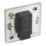 LAP  1-Gang 2-Way LED Dimmer Switch  Antique Brass with Colour-Matched Inserts