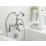 Bristan 1901 Chrome-Plated 345mm Deck Mounted Dual Control Manual Shower Mixer Tap