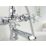 Bristan 1901 Chrome-Plated 345mm Deck Mounted Dual Control Manual Shower Mixer Tap