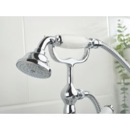Bristan 1901 Chrome-Plated 345mm Deck Mounted Dual Control Manual Shower Mixer Tap