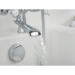 Bristan 1901 Chrome-Plated 345mm Deck Mounted Dual Control Manual Shower Mixer Tap