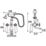 Bristan 1901 Chrome-Plated 345mm Deck Mounted Dual Control Manual Shower Mixer Tap