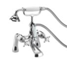 Bristan 1901 Chrome-Plated 345mm Deck Mounted Dual Control Manual Shower Mixer Tap
