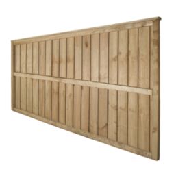 Forest Vertical Board Closeboard  Fence Panels Natural Timber 6' x 3' Pack of 3