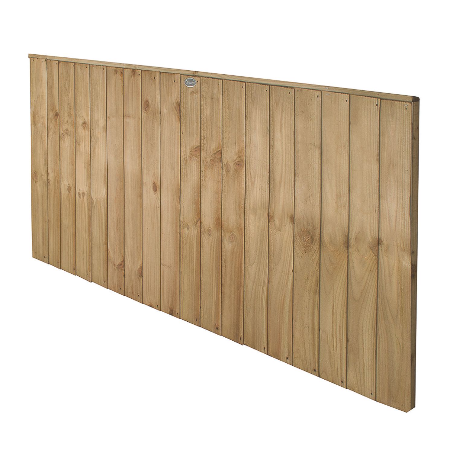 Forest Vertical Board Closeboard Fence Panels Natural Timber 6' x 3' Pack of 3 (639FL)