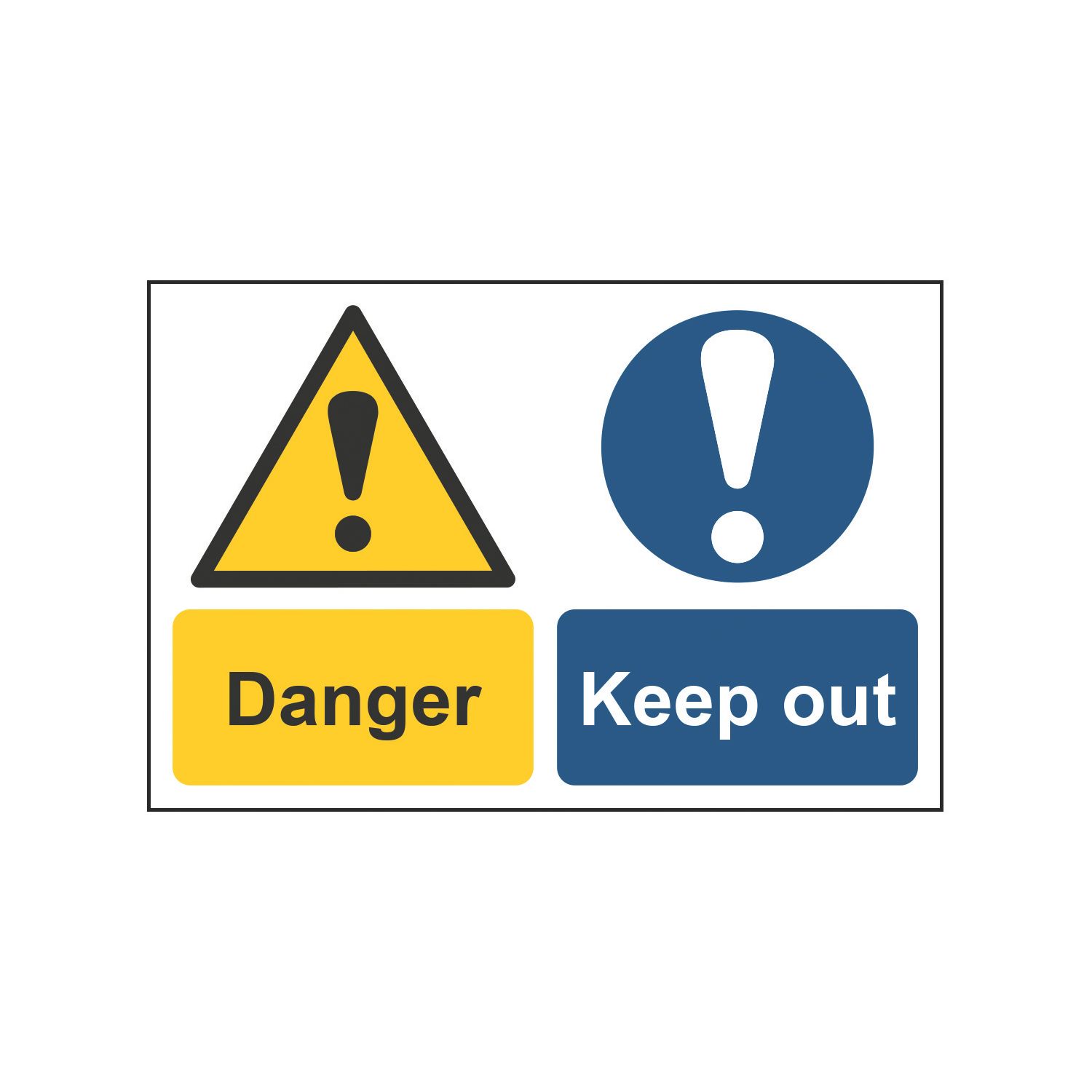 Essentials "Danger Keep Out" Sign 300mm x 450mm (639HL)