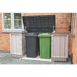 Forest  1200Ltr 5' x 2' 6" (Nominal) Plastic Patio Box Taupe Grey