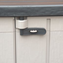 Forest  1200Ltr 5' x 2' 6" (Nominal) Plastic Garden Storage Box Taupe Grey